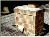 Chimney cleaning �After� Jet Clean removed the moss and unsightly stains from the mortar and the brick leaving the chimney looking brand new once again.